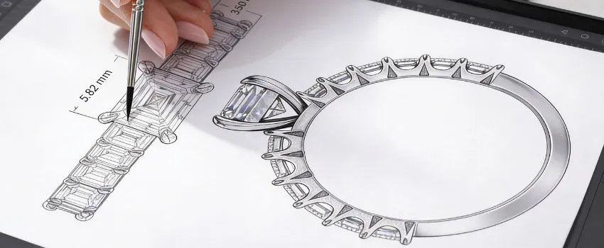 digital rendering jewelry design